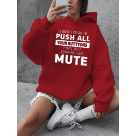 [Plus Size Sweatshirt] Plus Size Women's Casual Sweatshirt | Autumn and Winter Long-Sleeved Pullover with Pockets | Mute S Printed Round Neck