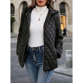 Women's Elegant Lightweight Jacket - Navy Blue Non-Stretch Coat, Machine Washable Outerwear for Office, Formal Events & Everyday Chic - Spring/Fall Transitional Clothing, Office Wear, Sophisticated Style, Structured Fit, Stylish Coat, Stylish Wardrobe