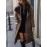 [Cozy Winter Jacket] Warm Cozy Women's Faux Fur-Lined Hooded Jacket | Long Winter Coat with Zipper Closure, Casual Loose Fit, Solid Brown, Perfect for Cold Weather Outfits